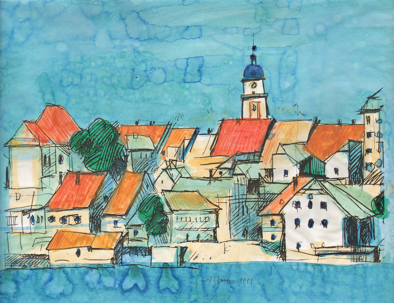 1991_Akvarel_Maribor_22